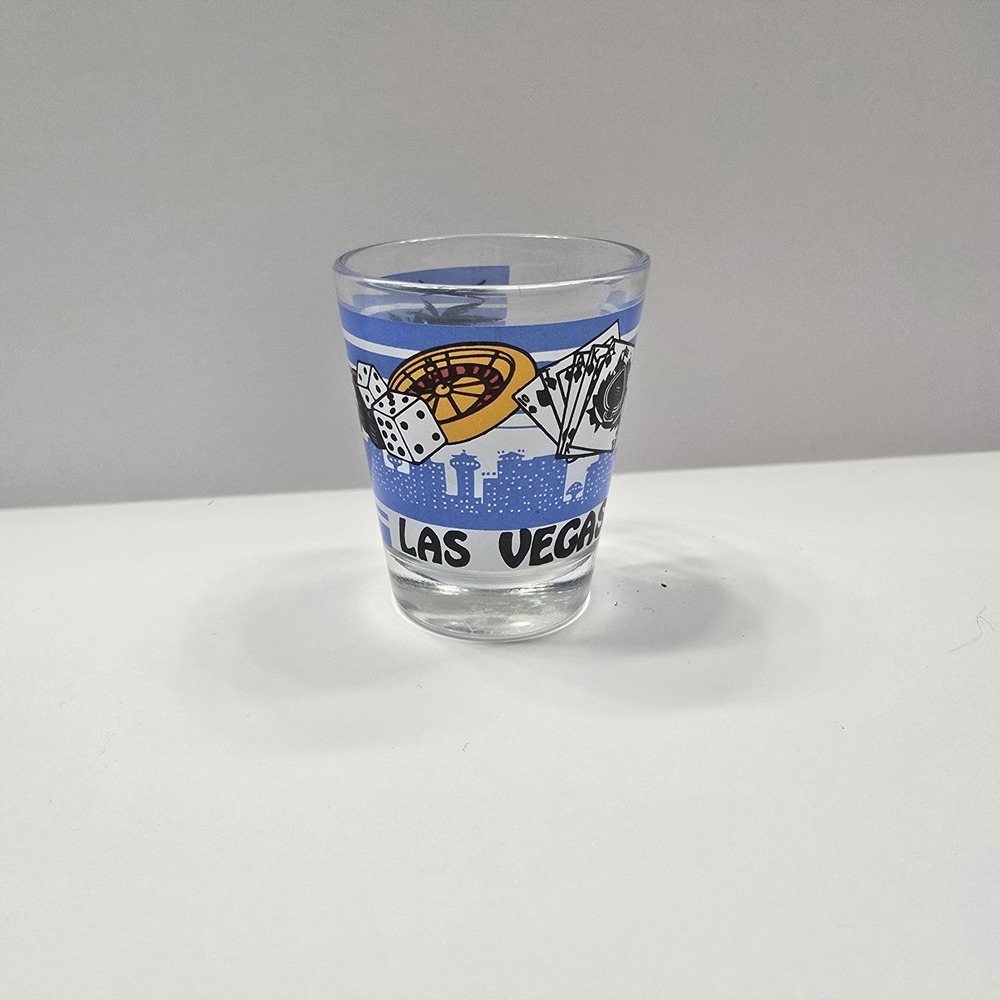 Shot‎ Glass Casino Logo Collectible Travel Souvenir Barware Las Vegas